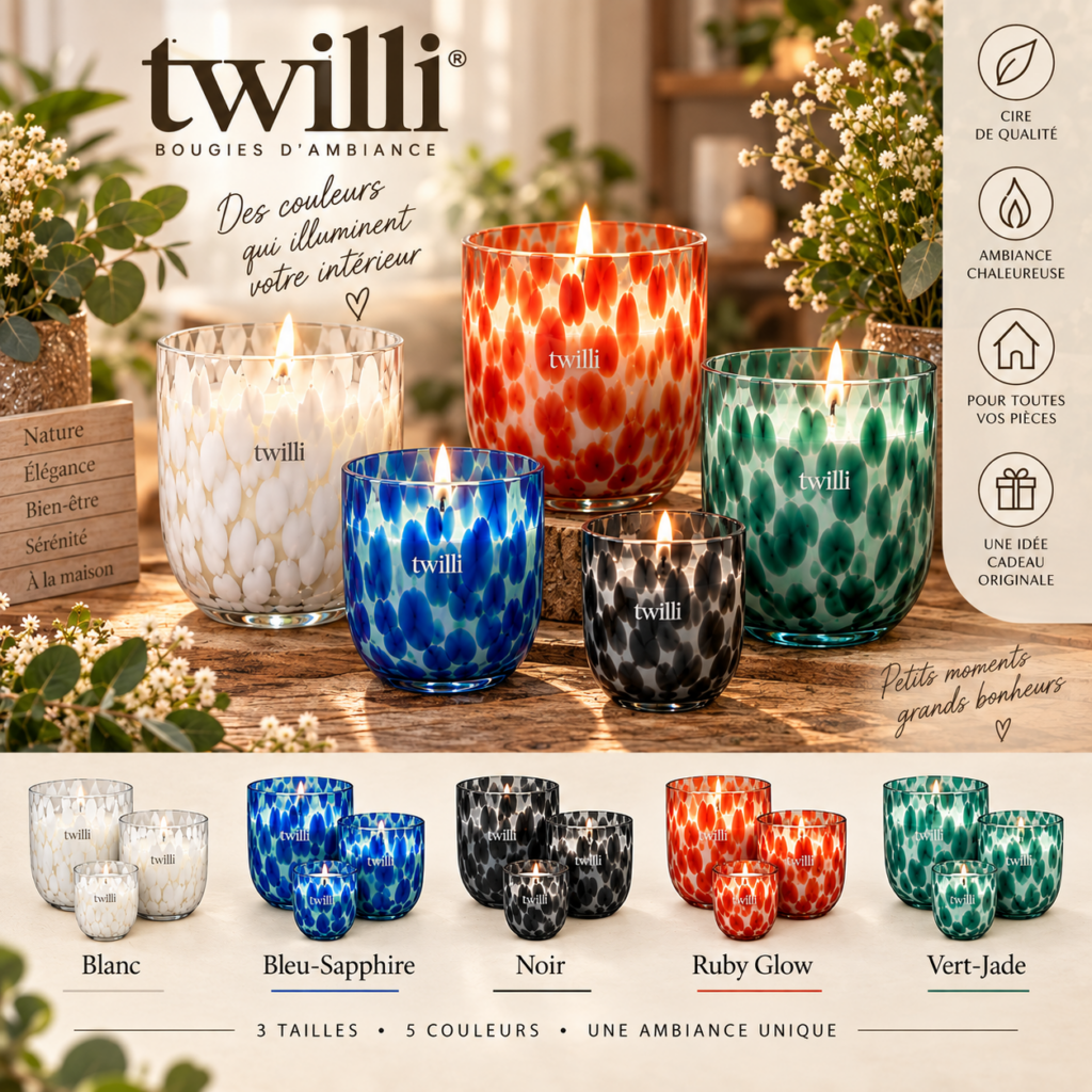 Bougies TWILI — Collection Lotus