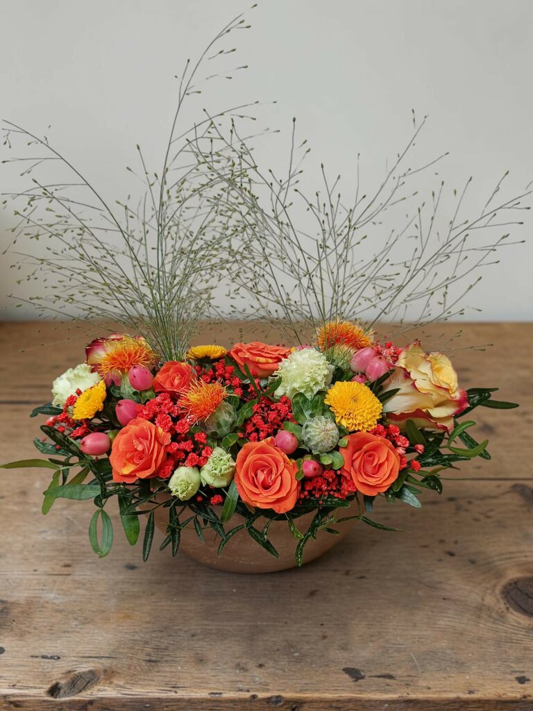 Coupe fleurie flamboyante
