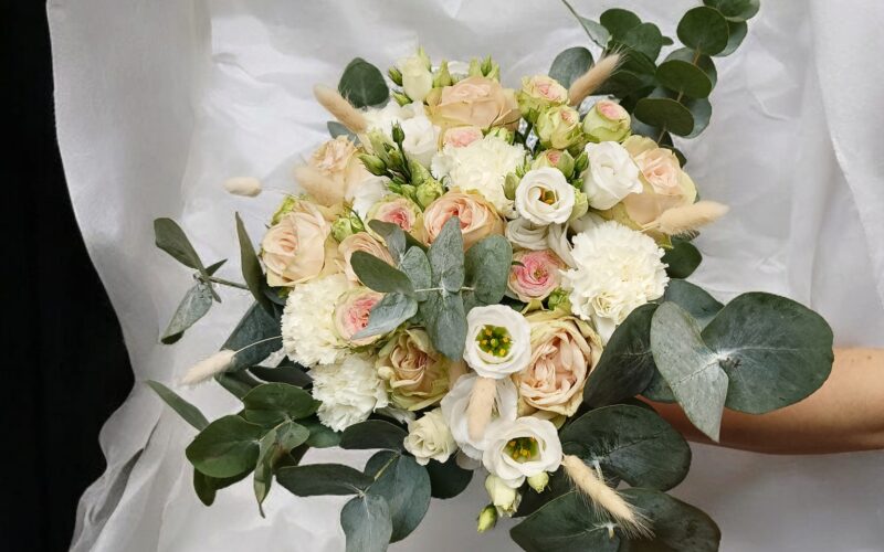 Bouquet de mariée champêtre-chic