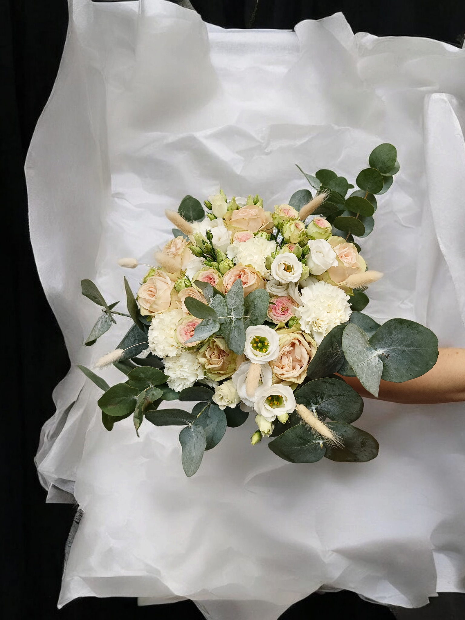 Bouquet de mariée champêtre-chic