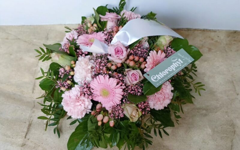 Montage romantique dans les tons de rose