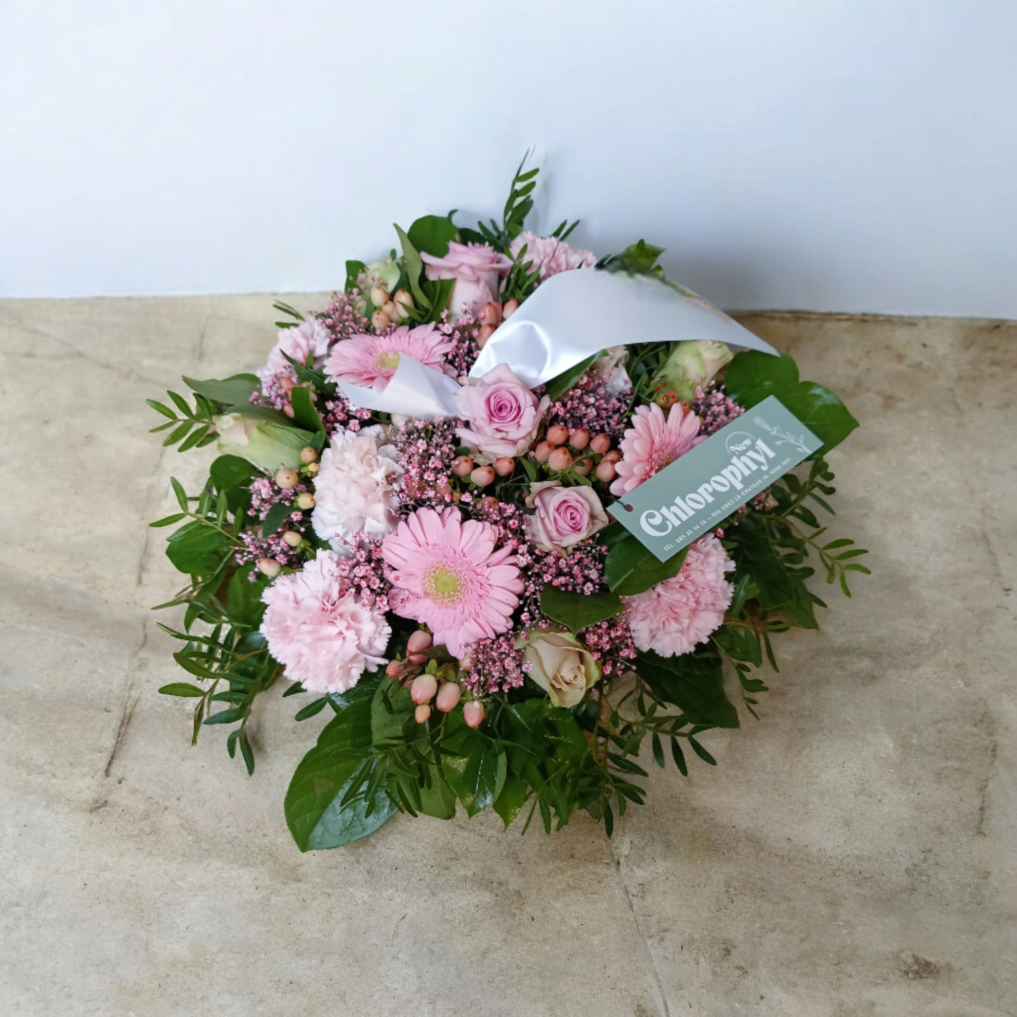Montage romantique dans les tons de rose