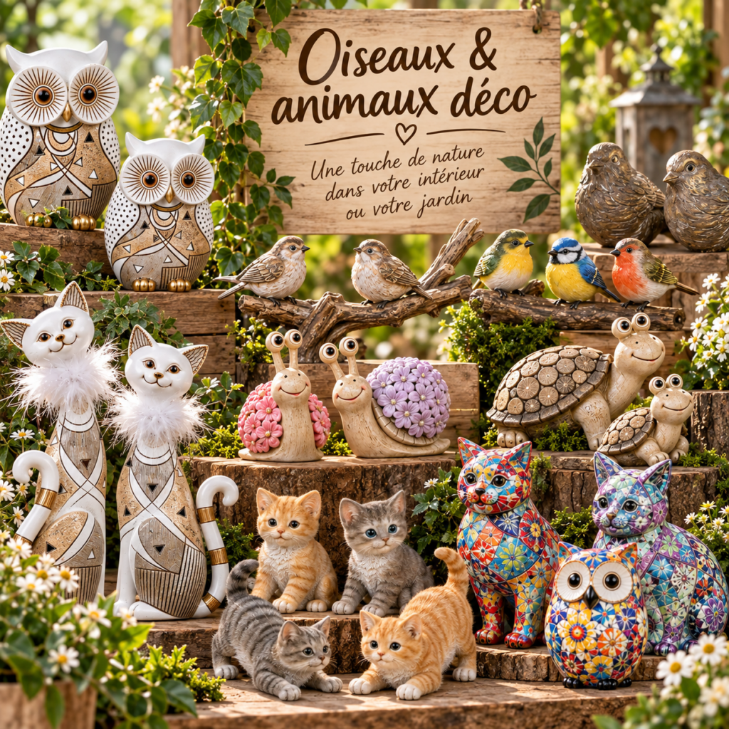 Oiseaux & animaux déco